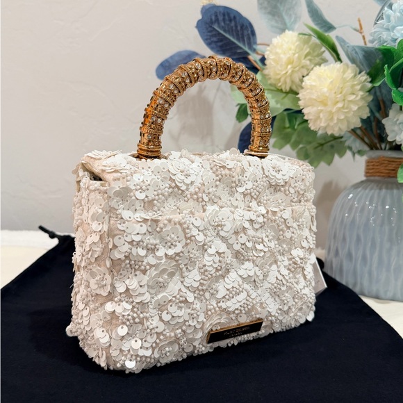 NEW✨Kurt Geiger Kensington Sequin Lace Top Handle / Crossbody Bag - Picture 8 of 16